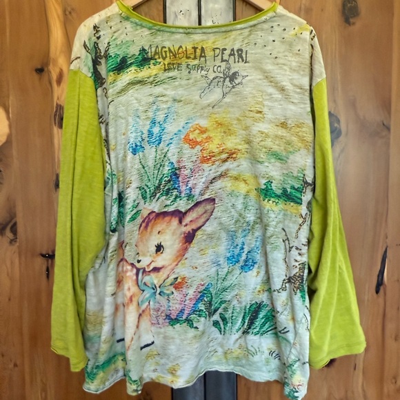 Magnolia Pearl Graphic Print Top - Multicolor - Picture 5 of 6